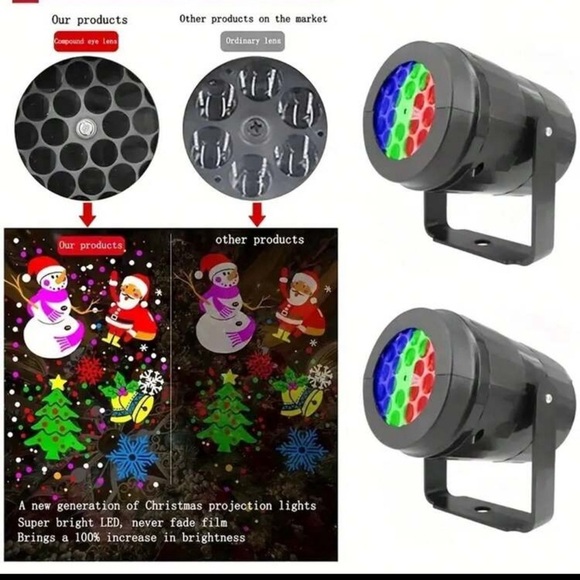 Christmas Projector Lights, Led Waterproof Christmas Laser Lights plugin - Picture 9 of 15